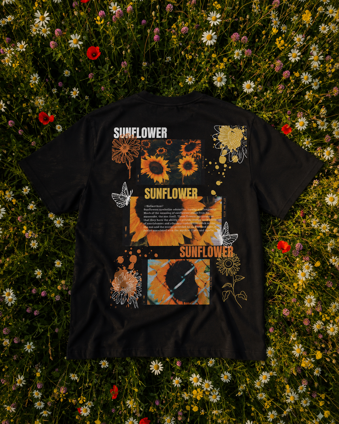 Vortex golden bloom tee.