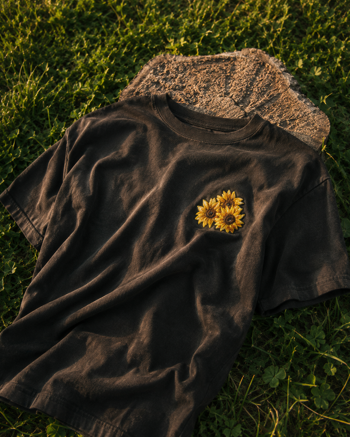 Vortex golden bloom tee.